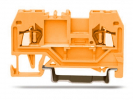 225922, pružinové řadové svorky oranžové (do 2,5mm), 2 vodiče, SUPU